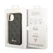 Guess GUHCP14SHG4SHK iPhone 14 6.1" 6.1 " hátlap, tok 4G Vintage Gold Logo, fekete