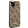 Guess GUHCP14SHG4SHW iPhone 14 6.1" 6.1" hátlap, tok 4G Vintage Gold Logo, barna