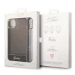 Guess GUHCP14SHGCOHK iPhone 14 6.1", hátlap, tok, fekete áttetsző gyöngyház óraszíjjal
