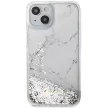 Guess Liquid Glitter Marble hátlap, tok iPhone 14 6.1", fehér