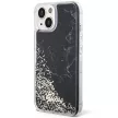 Guess Liquid Glitter Marble hátlap, tok iPhone 14, fekete