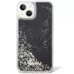 Guess Liquid Glitter Marble hátlap, tok iPhone 14, fekete