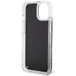 Guess Liquid Glitter Marble hátlap, tok iPhone 14, fekete