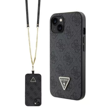   Guess GUHCP14SP4TDSCPK hátlap, tok iPhone 14 Crossbody 4G Metal Logo, fekete