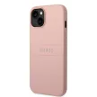 Guess iPhone 14 PU Leather Saffiano (GUHCP14SPSASBPI) hátlap, tok, rózsaszín