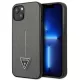 Guess GUHCP14SPSATLG iPhone 14 6.1 " hátlap, tok SaffianoTriangle Logo, ezüst