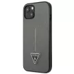 Guess GUHCP14SPSATLG iPhone 14 6.1 " hátlap, tok SaffianoTriangle Logo, ezüst