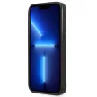 Guess GUHCP14SPSATLG iPhone 14 6.1 " hátlap, tok SaffianoTriangle Logo, ezüst