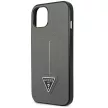 Guess GUHCP14SPSATLG iPhone 14 6.1 " hátlap, tok SaffianoTriangle Logo, ezüst