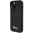 Guess Sequin Script Metal hátlap, tok iPhone 14/15/13, fekete