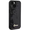 Guess Sequin Script Metal hátlap, tok iPhone 14/15/13, fekete