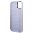 Guess GUHCP14SSLSMU iPhone 14 6.1" hátlap, tok Silicone Vintage Gold Logo, lila