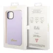 Guess GUHCP14SSLSMU iPhone 14 6.1" hátlap, tok Silicone Vintage Gold Logo, lila