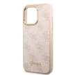 Guess iPhone 14 Pro Max 4G Vintage Gold Logo (GUHCP14XHG4SHP) hátlap, tok, rózsaszín