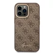 Guess iPhone 14 Pro Max 4G Vintage Gold Logo (GUHCP14XHG4SHW) hátlap, tok, barna