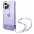 Guess GUHCP14XHGCOHU iPhone 14 Pro Max 6.7" hátlap, tok Translucent Pearl Strap, lila