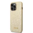 Guess iPhone 14 Pro Max Glitter Script (GUHCP14XHGGSHD) hátlap, tok, arany