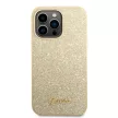 Guess iPhone 14 Pro Max Glitter Script (GUHCP14XHGGSHD) hátlap, tok, arany