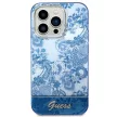 Guess GUHCP14XHGPLHB iPhone 14 Pro Max 6.7" hátlap, tok Porcelain Collection, kék