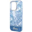 Guess GUHCP14XHGPLHB iPhone 14 Pro Max 6.7" hátlap, tok Porcelain Collection, kék