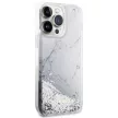 Guess GUHCP14XLCSGSGH iPhone 14 Pro Max 6.7" hátlap, tok Liquid Glitter Marble, fehér