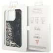 Guess GUHCP14XLCSGSGK iPhone 14 Pro Max 6.7" hátlap, tok Liquid Glitter Marble, fekete