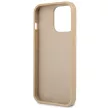 Guess GUHCP14XPSATLE iPhone 14 Pro Max 6,7 " hátlap, tok SaffianoTriangle Logo, bézs
