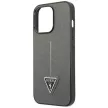 Guess GUHCP14XPSATLG iPhone 14 Pro Max 6.7 " hátlap, tok SaffianoTriangle Logo, ezüst