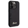 Guess Sequin Script Metal hátlap, tok iPhone 14 Pro Max, fekete