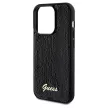 Guess Sequin Script Metal hátlap, tok iPhone 14 Pro Max, fekete