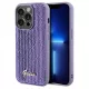 Guess GUHCP14XPSFDGSU iPhone 14 Pro Max 6.7", hátlap, tok, lila Sequin Script Metaltok