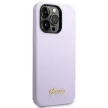 Guess GUHCP14XSLSMU iPhone 14 Pro Max 6.7", lila hátlap, tok Silicone Vintage Gold Logo