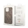 Guess iPhone 15 Pro Big Metal Logo (GUHCP15L4GMGBR) hátlap, tok, barna