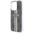 Guess IML 4G Gold Stripe hátlap, tok iPhone 15 Pro, fekete