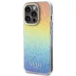 Guess iPhone 15 Pro IML Faceted Mirror Disco Iridescent (GUHCP15LHDECMI) hátlap, tok, színes