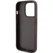 Guess iPhone 15 Pro Leather Triangle Strass (GUHCP15LP4TDPP) hátlap, tok, barna