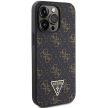 Guess GUHCP15LPG4GPK iPhone 15 Pro 6.1", hátlap, tok, fekete 4G Triangle Metal Logo