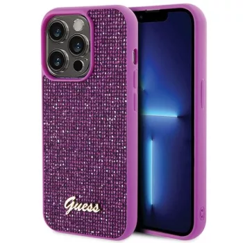   Guess GUHCP15LPMSDGSF Disco Metal Script iPhone 15 Pro 6.1" tok, lila