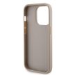 Guess iPhone 15 Pro PU 4G Strass Metal Logo (GUHCP15LPS4DGPD) hátlap, tok, arany