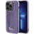 Guess Sequin Script Metal hátlap, tok iPhone 15 Pro, lila