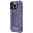 Guess Sequin Script Metal hátlap, tok iPhone 15 Pro, lila