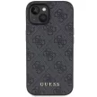 Guess 4G Big Metal Logo hátlap, tok iPhone 15 Plus, szürke