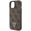 Guess GUHCP15MP4TDSCPW iPhone 15 Plus 6.7" hátlap, tok Crossbody 4G Metal Logo, barna
