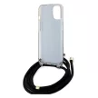 Guess Crossbody Cord 4G Print hátlap, tok iPhone 15/14/13, fekete