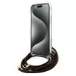 Guess Crossbody Cord 4G Print hátlap, tok iPhone 15/14/13, barna