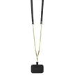 Guess GUHCP15SP4TDSCPK iPhone 15 6.1" hátlap, tok Crossbody 4G Metal Logo, fekete