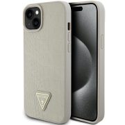   Guess iPhone 13/14/15 Croco Triangle Metal Logo (GUHCP15SPCRTHCD) hátlap, tok, arany