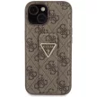 Guess GUHCP15SPGS4TDW Grip Stand 4G Triangle Strass iPhone 15 6.1", barna