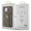 Guess GUHCP15SPGS4TDW Grip Stand 4G Triangle Strass iPhone 15 6.1", barna