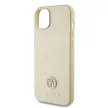 Guess iPhone 15 PU 4G Strass Metal Logo (GUHCP15SPS4DGPD) hátlap, tok, arany